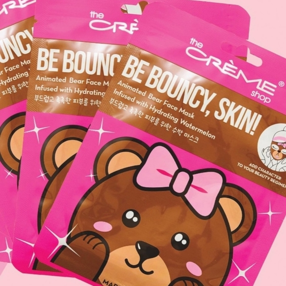 Animated Bear Face Mask, New without Tags - Picture 1 of 1